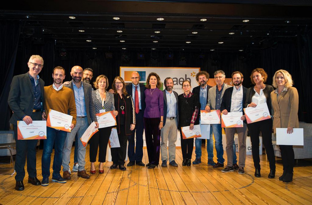 Verleihung der CAEB Auszeichnung ”Engagiertes Unternehmen, Unternehmen mit Werten".